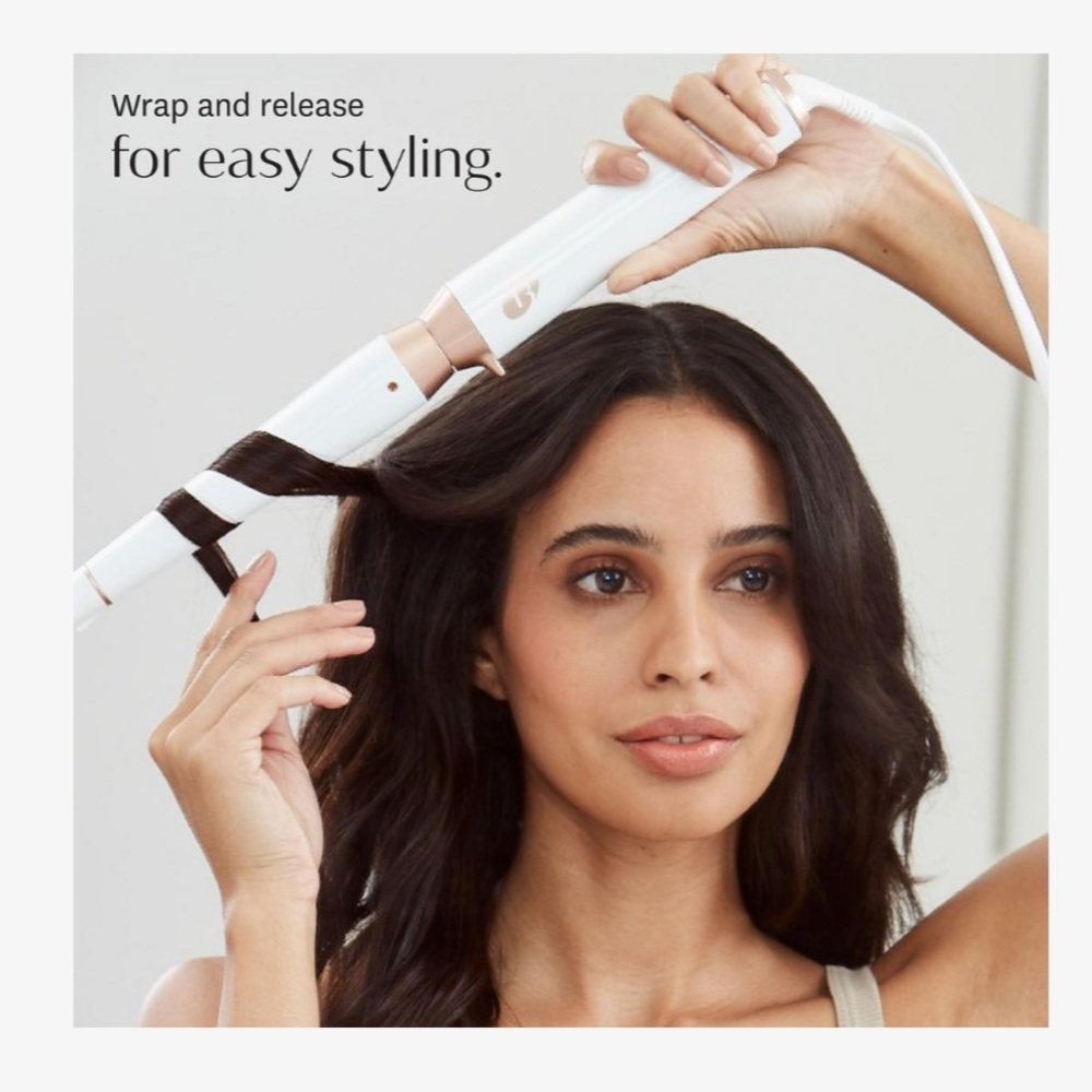 NEW IN BOX T3 SINGLE PASS WAVE PROFESSIONAL CERAMIC STYLING WAND - Picture 7 of 15